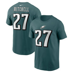 Quinyon Mitchell Philadelphia Eagles Name & Number T-Shirt - Green T-shirts