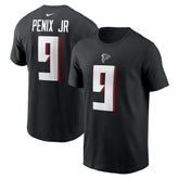 Michael Penix Jr. Atlanta Falcons Name & Number T-Shirt - Black T-shirts