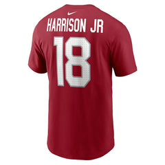 Marvin Harrison Jr. Arizona Cardinals Name & Number T-Shirt - Cardinal T-shirts