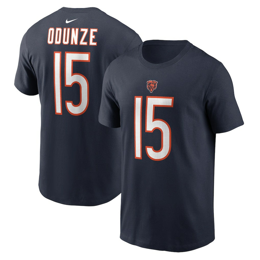 Rome Odunze Chicago Bears Name & Number T-Shirt - Navy T-shirts