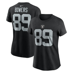 Brock Bowers Las Vegas Raiders Women's Player Name & Number T-Shirt - Black T-shirts