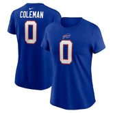 Keon Coleman Buffalo Bills Women's Player Name & Number T-Shirt - Royal T-shirts