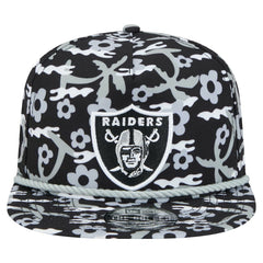 Las Vegas Raiders New Era Wakey Wakey Golfer Snapback Hat - Black Hats