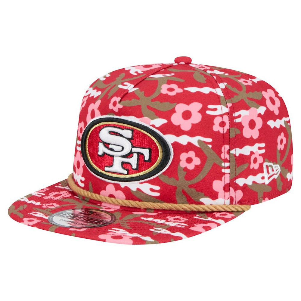 San Francisco 49ers New Era Wakey Wakey Golfer Snapback Hat - Scarlet Hats