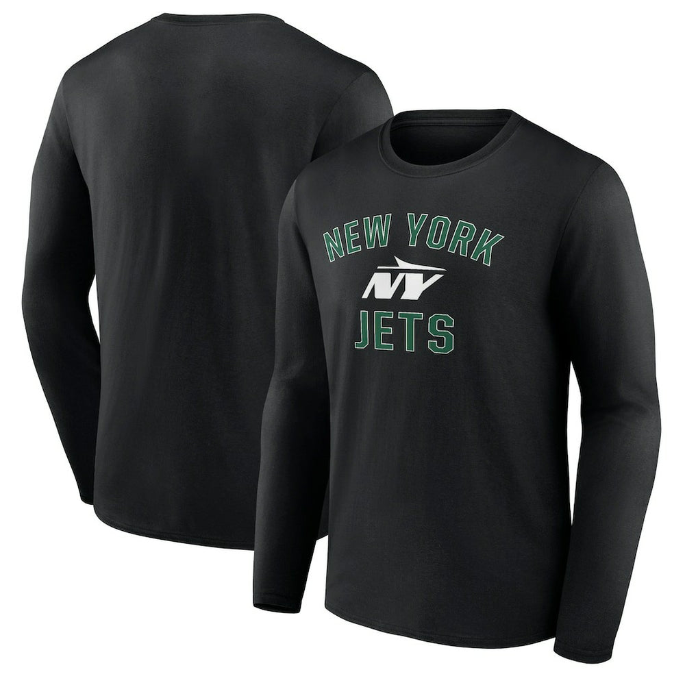 New York Jets Victory Arch Long Sleeve T-Shirt - Black T-shirts