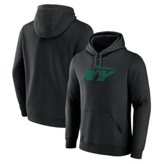 New York Jets Secondary Logo Pullover Hoodie - Black Hoodies