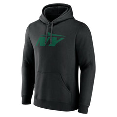 New York Jets Secondary Logo Pullover Hoodie - Black Hoodies