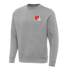 Cleveland Browns Antigua Victory Pullover Sweatshirt - Heather Gray Pullover