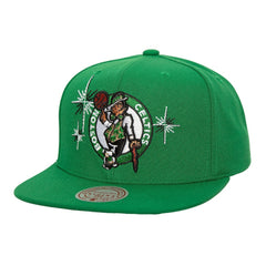 Boston Celtics Starlight Snapback Hat Kelly Green - Mitchell & Ness
