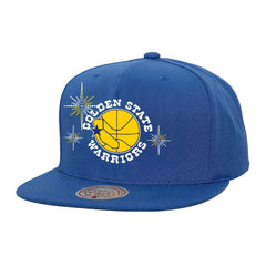 Golden State Warriors Starlight Snapback Hat Royal - Mitchell & Ness