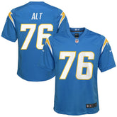 Joe Alt Los Angeles Chargers Youth Game Jersey - Powder Blue Jerseys