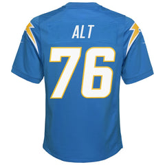 Joe Alt Los Angeles Chargers Youth Game Jersey - Powder Blue Jerseys