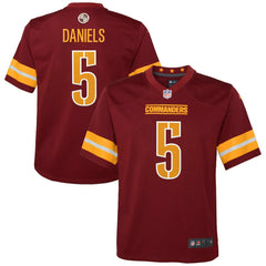 Jayden Daniels Washington Commanders Youth Game Jersey - Burgundy Jerseys