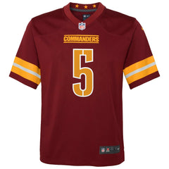 Jayden Daniels Washington Commanders Youth Game Jersey - Burgundy Jerseys