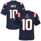 Drake Maye New England Patriots Youth Game Jersey - Navy Jerseys