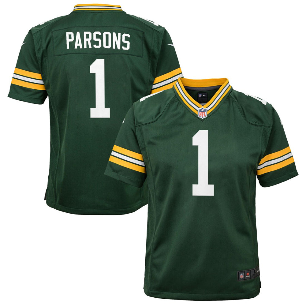 Micah Parsons Green Bay Packers Youth Game Player Jersey - Green Jerseys