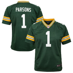 Micah Parsons Green Bay Packers Youth Game Player Jersey - Green Jerseys
