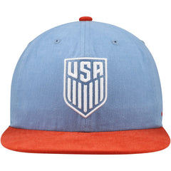 USMNT Unisex Swingman Adjustable Hat Light Blue/Red