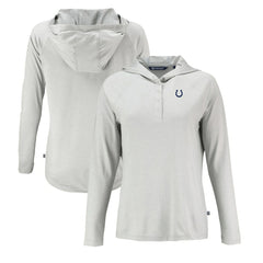 Indianapolis Colts Cutter & Buck Women's Coastline Epic Comfort Eco Recycled Raglan Pullover Hoodie - Gray Hoodies