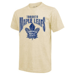 Auston Matthews Toronto Maple Leafs Majestic Threads Dynasty Name & Number Tri-Blend T-Shirt - Cream | US 201556941