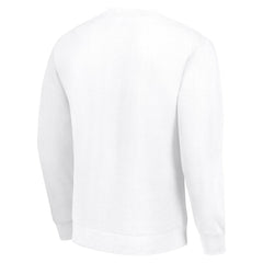 Detroit Lions Starter Half Helmet Team Graphic Tri-Blend Fleece Pullover Sweatshirt - White Pullover