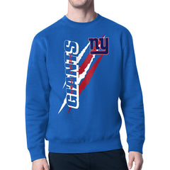 New York Giants Starter Color Scratch Team Graphic Fleece Pullover Sweatshirt - Royal Pullover