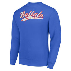 Buffalo Bills Starter Tailsweep Team Graphic Tri-Blend Fleece Pullover Sweatshirt - Royal Pullover