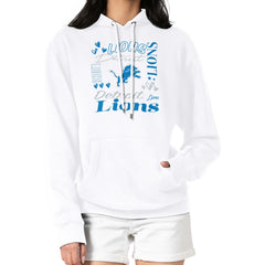 Detroit Lions G-III 4Her by Carl Banks Women's Collage Graphic Fleece Pullover Hoodie - White Hoodies