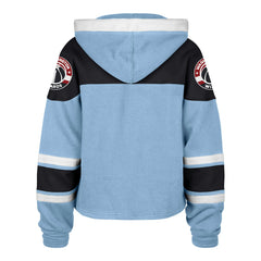 Washington Wizards '47 Women's 2024/25 City Edition Superior Cropped Lace-Up Pullover Hoodie Light Blue - 47 brand