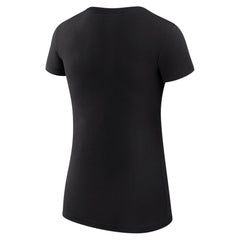Cincinnati Reds G-III 4Her by Carl Banks Women's Super-Slim Fit Lightweight Collage Team Graphic Crew Neck T-Shirt - Black T-shirts