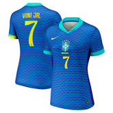 Vini Jr. Brazil National Team Women's 2024 Away Replica Jersey Blue - Nike on sale
