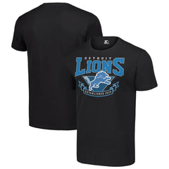 Detroit Lions Starter 80s Inspired Team Logo T-Shirt - Black T-shirts