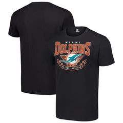 Miami Dolphins Starter 80s Inspired Team Logo T-Shirt - Black T-shirts