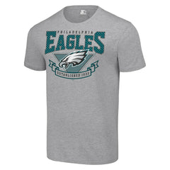 Philadelphia Eagles Starter 80s Inspired Team Logo T-Shirt - Heather Gray T-shirts