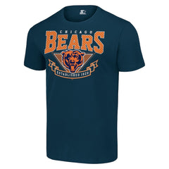 Chicago Bears Starter 80s Inspired Team Logo T-Shirt - Navy T-shirts