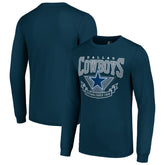 Dallas Cowboys Starter '80s Inspired Team Logo Long Sleeve T-Shirt - Navy T-shirts
