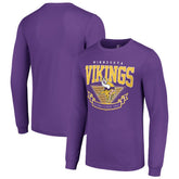Minnesota Vikings Starter '80s Inspired Team Logo Long Sleeve T-Shirt - Purple T-shirts
