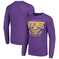 Minnesota Vikings Starter '80s Inspired Team Logo Long Sleeve T-Shirt - Purple T-shirts