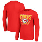 Kansas City Chiefs Starter '80s Inspired Team Logo Long Sleeve T-Shirt - Red T-shirts