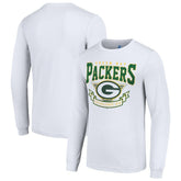 Green Bay Packers Starter '80s Inspired Team Logo Long Sleeve T-Shirt - White T-shirts