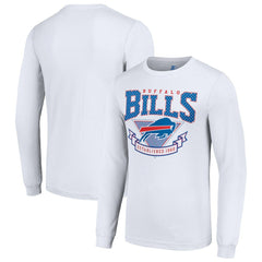 Buffalo Bills Starter '80s Inspired Team Logo Long Sleeve T-Shirt - White T-shirts