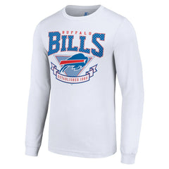 Buffalo Bills Starter '80s Inspired Team Logo Long Sleeve T-Shirt - White T-shirts