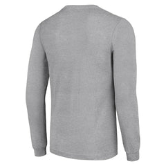 Kansas City Chiefs Starter '80s Inspired Team Logo Long Sleeve T-Shirt - Heather Gray T-shirts