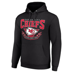 Kansas City Chiefs Starter ‘80s Inspired Pullover Hoodie - Black Hoodies