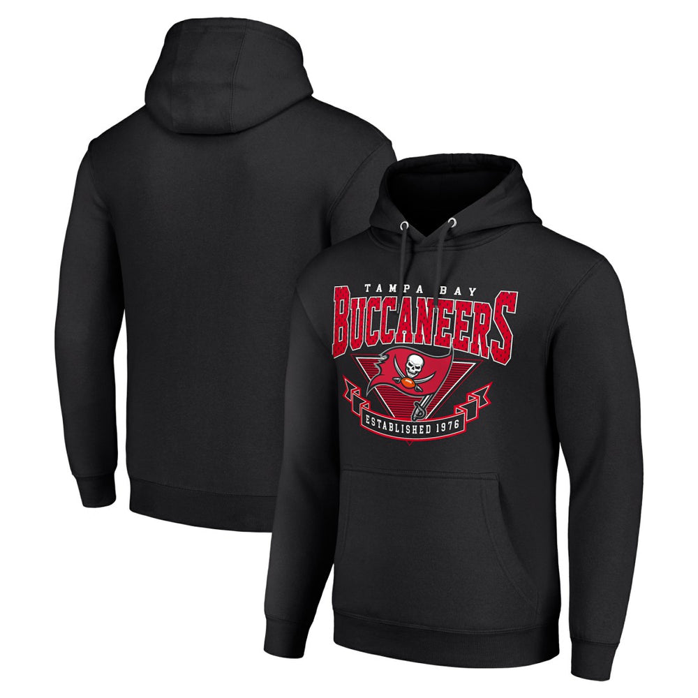 Tampa Bay Buccaneers Starter ‘80s Inspired Pullover Hoodie - Black Hoodies