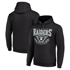 Las Vegas Raiders Starter ‘80s Inspired Pullover Hoodie - Black Hoodies