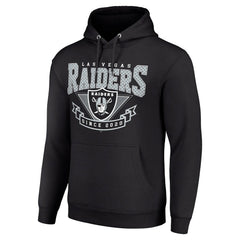 Las Vegas Raiders Starter ‘80s Inspired Pullover Hoodie - Black Hoodies