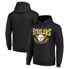 Pittsburgh Steelers Starter ‘80s Inspired Pullover Hoodie - Black Hoodies