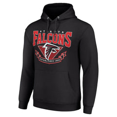 Atlanta Falcons Starter ‘80s Inspired Pullover Hoodie - Black Hoodies