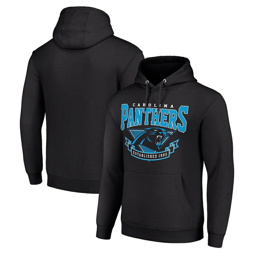 Carolina Panthers Starter ‘80s Inspired Pullover Hoodie - Black Hoodies